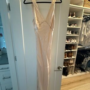 Rumored Cream Satin Fabric